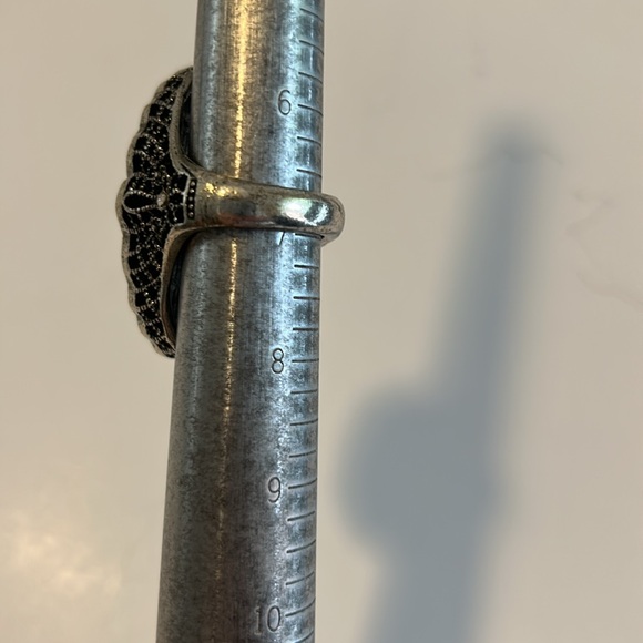 Ring Antique Silver Boho Blue inlaid stone Woman jewelery Artificial Turquoise - Picture 8 of 8